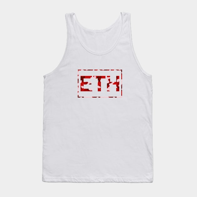 Ethereum Red Camo Tank Top by felixbunny